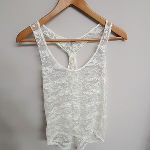 ❗2 for $20❗Ivory Lace Tank